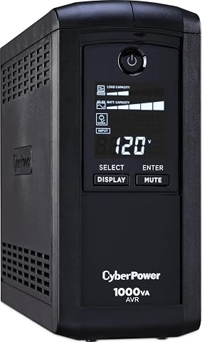 CyberPower CP1000AVRLCD Intelligent LCD UPS Battery Backup