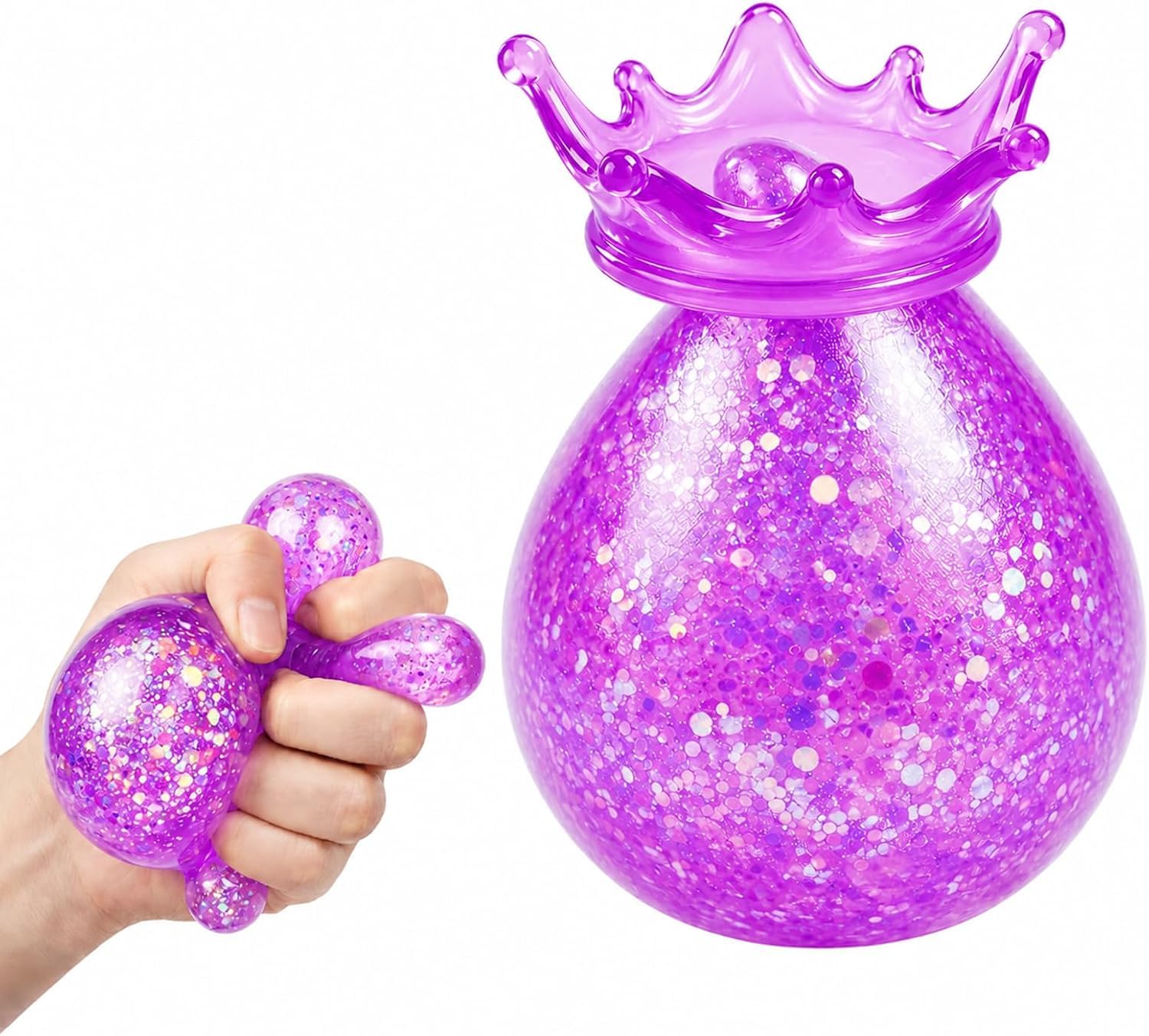 Dream Stress Drop Stress Ball, Silicone Squishy Fidget Toy for Fans & Adults, Sensory Squeeze Toy for Anxiety, ADHD, Autism Relief, Birthday Gift (Purple 1)