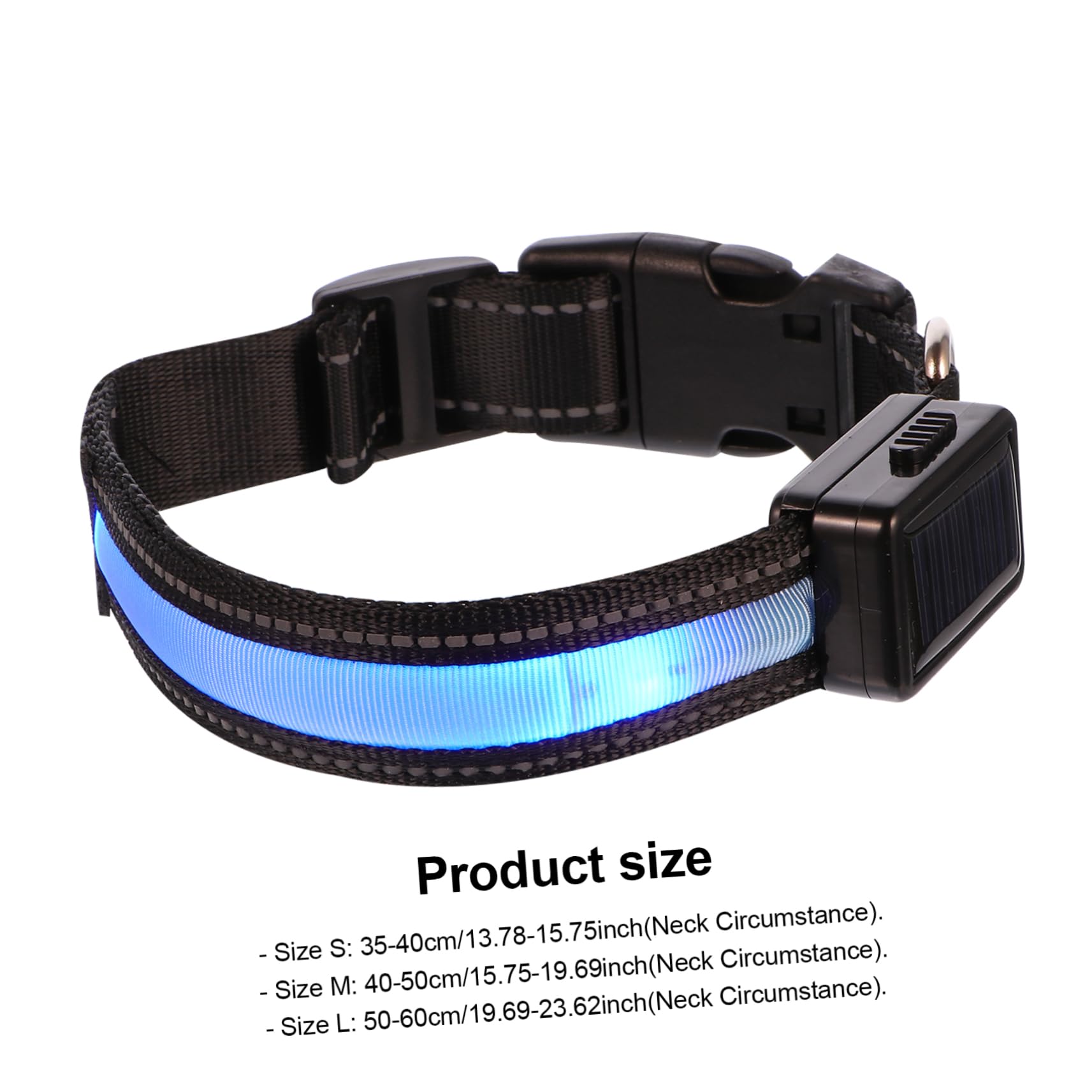Beavorty 3ensembles Collier LED Lumineux pour Chiens Collier De Sécurité Rechargeable USB pour Animaux De Compagnie
