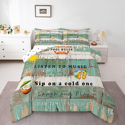 Miniatura 28 de Juego de edredón de decoración de casa de lago para dormitorio, ropa de cama de remo de lago, juego de ropa de cama de cabaña vintage con diseño