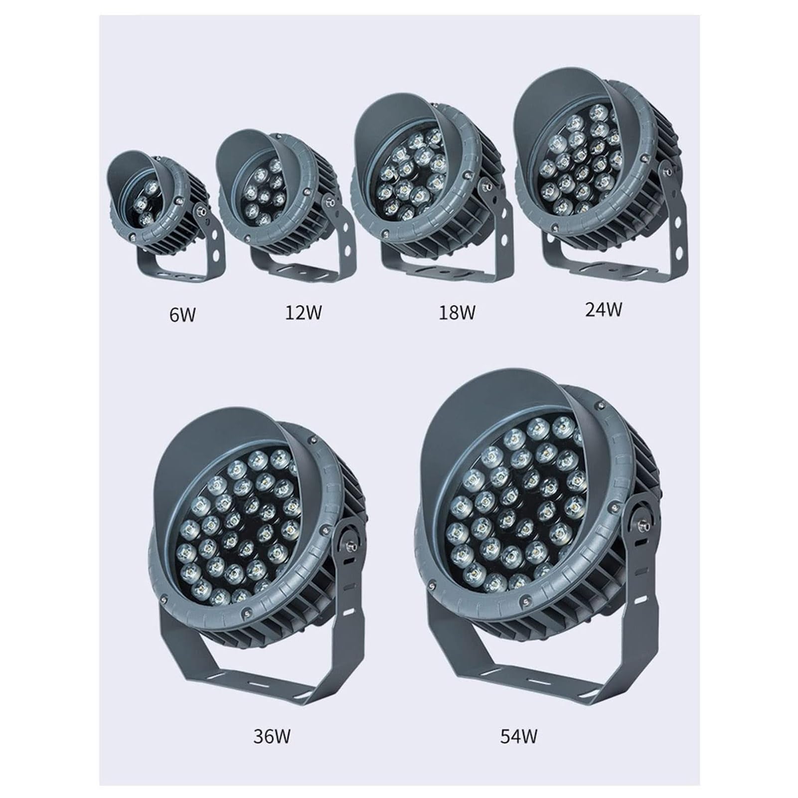 THEGA Foco LED Empotrable - Iluminación De Paisaje con Rotación De 270°, Iluminación For Árboles De Parque, Reflector Redondo Decorativo, IP65, Resistente Al Agua, CA100-240V(Yellow,100-240V(36W))