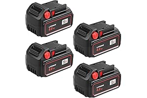4Pack 6.0Ah 18V Battery Replacement for Milwaukee M-18 Battery Competible with 1860 Battery