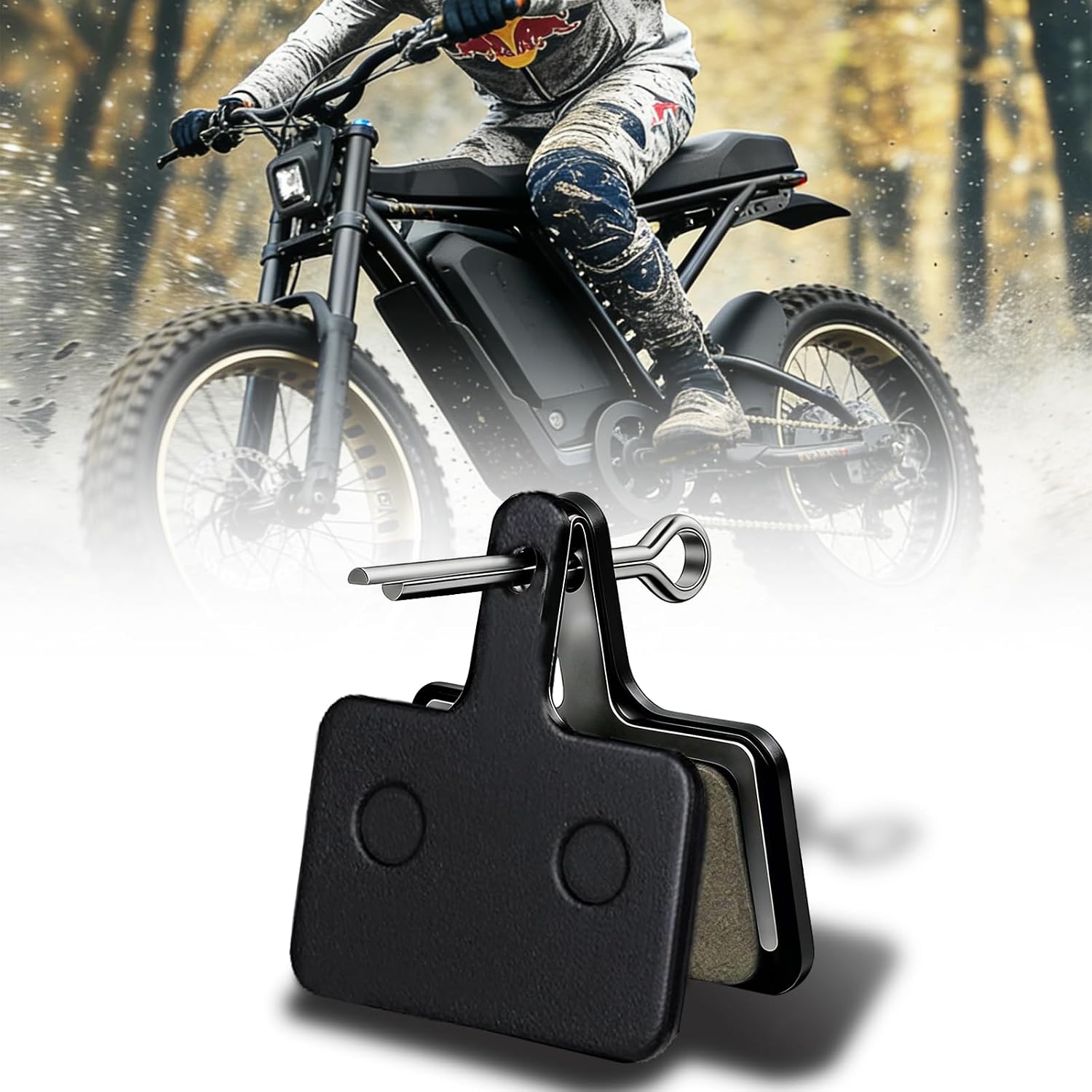 Brake Pads for Super 73 S1/S2/S/R/K1D/Z1/ZX/S/Z Adventure Series, Ridstar Q20 MINI/H20/Q20 Lite, Hikeep K6-G/K6-L/K6-T/COCO, Ebike Rear Front Disc Brake Pads, Motorbike Bicycle Parts