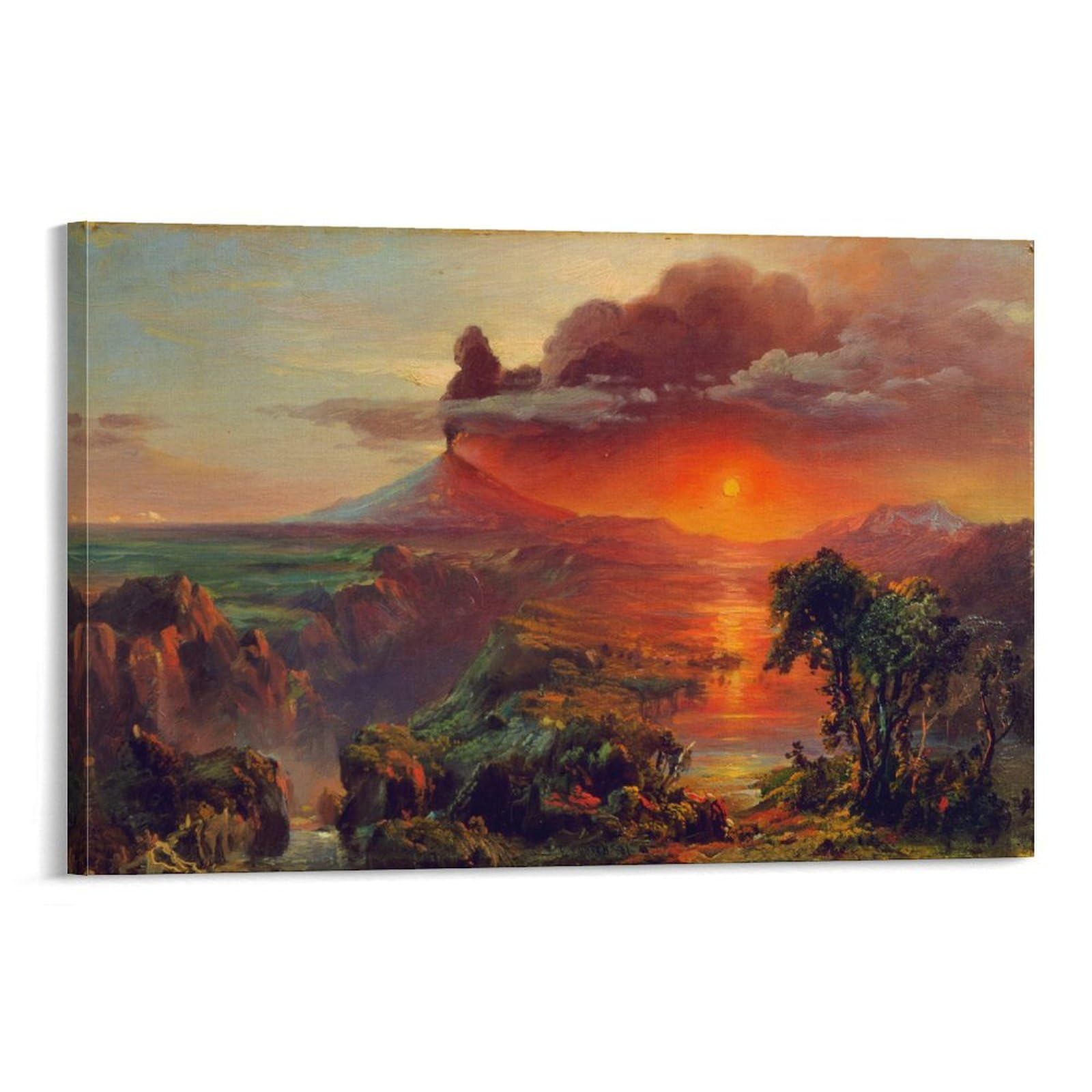 Amazon.com: JU XIANG Cotopaxi by Frederic Edwin Church Prints