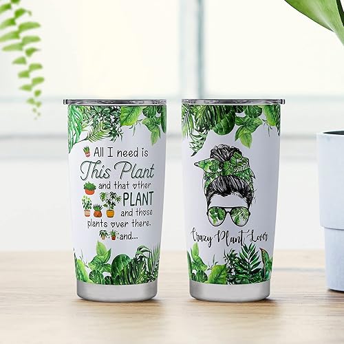 Miniatura 5 de Regalos para amantes de las plantas, vaso de viaje para mujeres amantes de las plantas, taza de café, regalos de jardinería para amantes de las
