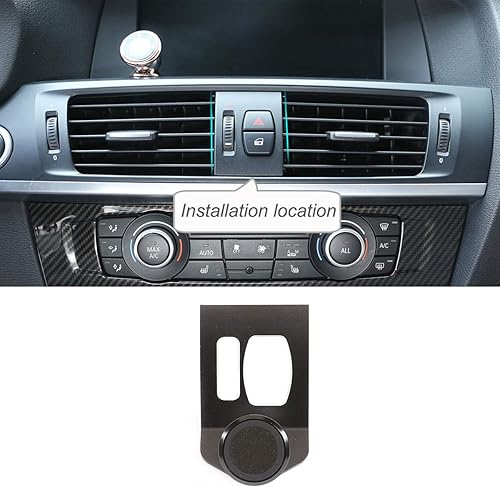 Miniatura 1 de CHEYA Soporte de navegación de aleación de aluminio de 3 colores para BMW X3 X4 F25 F26 2010-2016, consola central de automóvil, ventilación de