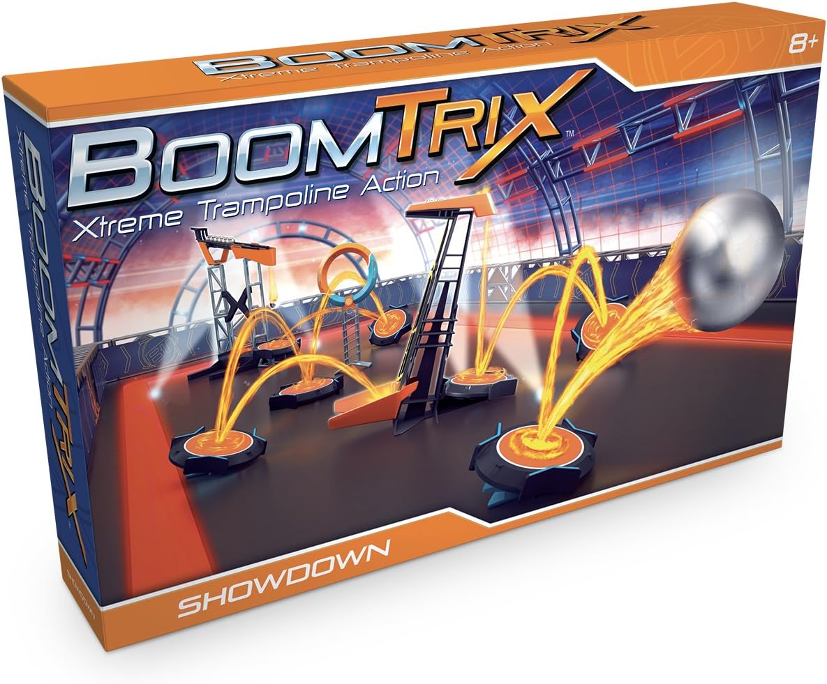 GoliathToys 80603 Goliath Boom Trix Showdown Set, Xtreme Trampoline Action for Children from 8 Years, Multi-Coloured