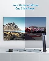 Vista 3 de Anker - Conmutador HDMI, conmutador HDMI 4K@60Hz, 2 en 1 salida con acabado suave, compatible con HDR, 3D, Dolby, compatible con portátiles, PC