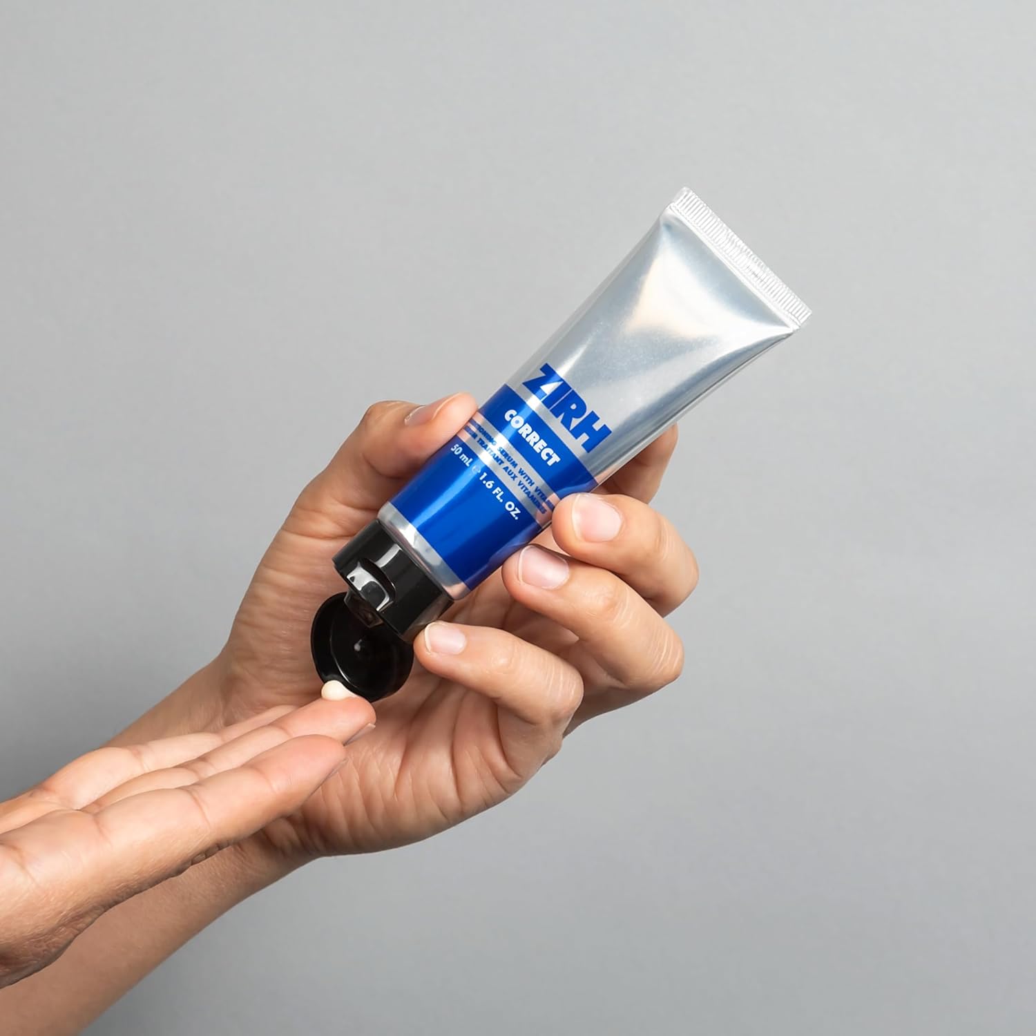 Zirh CORRECT Men's Face Moisturizer | Conditioning Serum with Vitamins | Good For Normal to Dry Skin | 1.6 fl oz