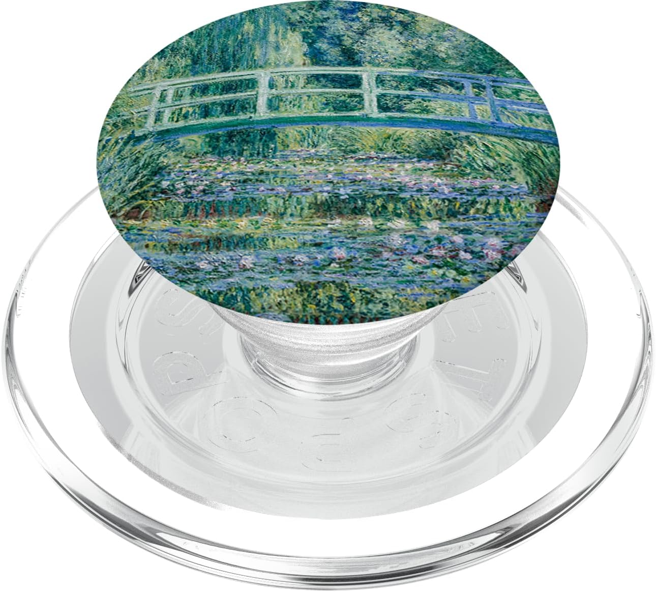 Monet's Water Lilies and Japanese Bridge Modern Art Painting PopSockets PopWallet for MagSafe