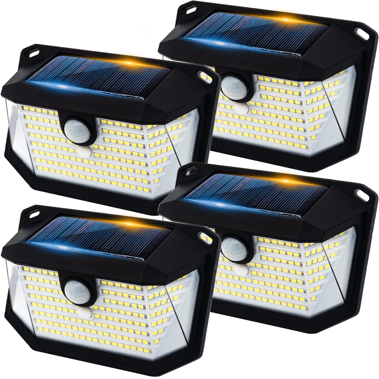 Buy Menu Life Solar Lights Outdoor Motion Sensor,Easy Install Secure Wireless Exterior Lights,3