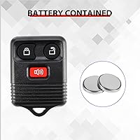 Vista 4 de 2 Packs 3 Button Replacement Keyless Entry Remote Key Fob Compatible with Ford F150 F250 F350 Escape Expedition Explorer Ranger Mazda Mercury