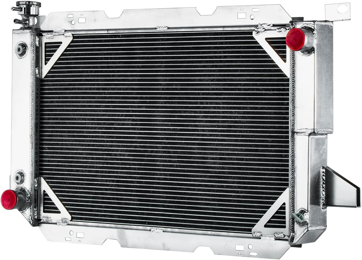 3 Core Radiator Compatible for 86-97 Ford F150 F250 F350 5.0l 5.8l 7.5l 303 351 460 V8 Engine, 3 Row All Aluminum Radiators Cooler 1986 1991 1992 1993 1995 1996 95 (3 Row)