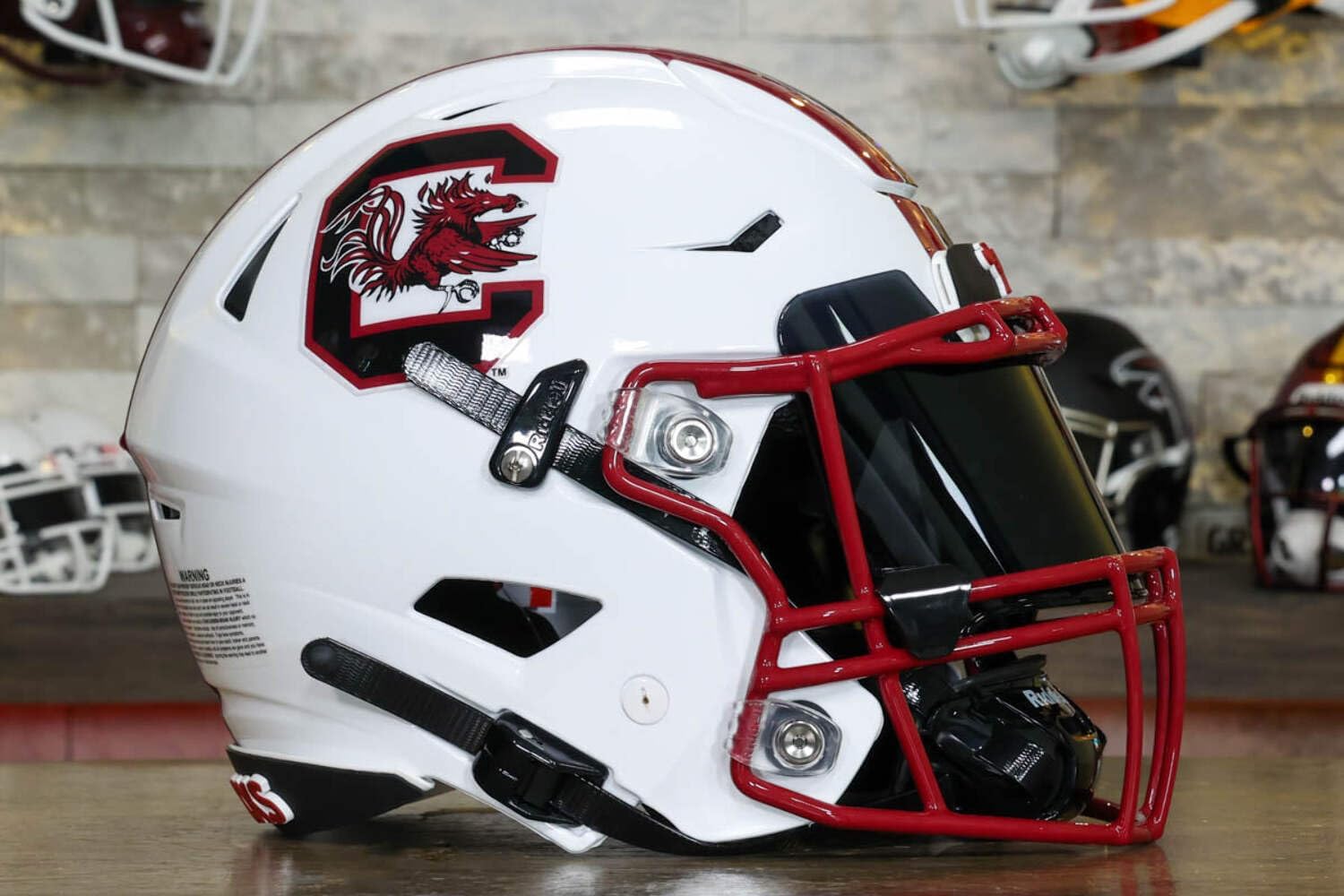 South Carolina Collectible SpeedFlex Helmet - GG Special Edition - with Free USA Flag Decal - Perfect for Sports Fans and Collectors - Green Gridiron