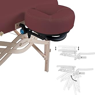 EARTHLITE Premium Portable Massage Table Package SPIRIT - Spa-Level Comfort, Deluxe Cushioning incl. Flex-Rest Face Cradle & Strata Face Pillow, Carry Case (30/32” x 73”) - Made in USA
