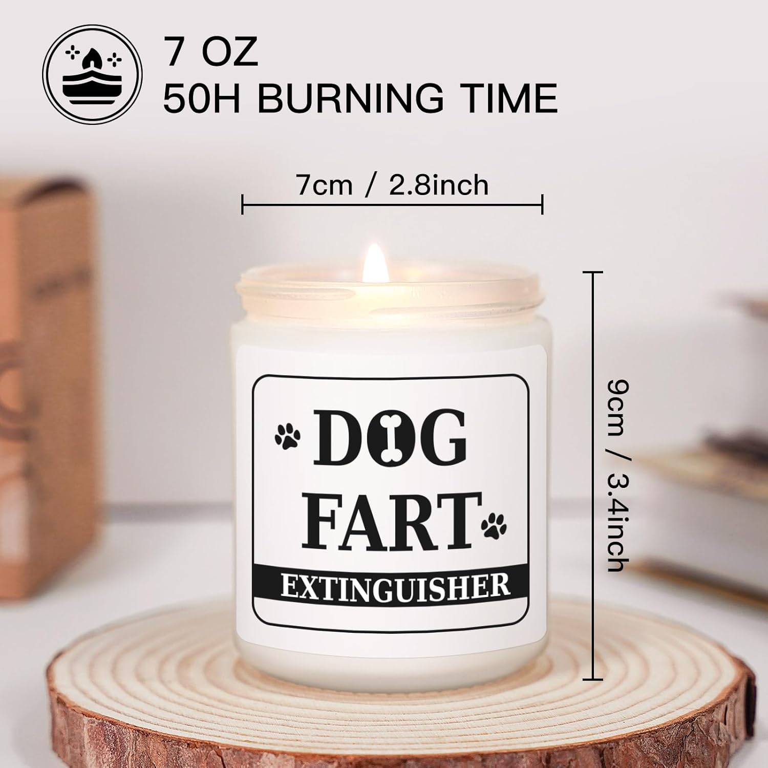 Dog Lovers Gifts for Women, Funny Dog Fart Candle, Birthday Christmas Gifts for Dogs Lovers, Dogs Owner Themed Gift - Image 4