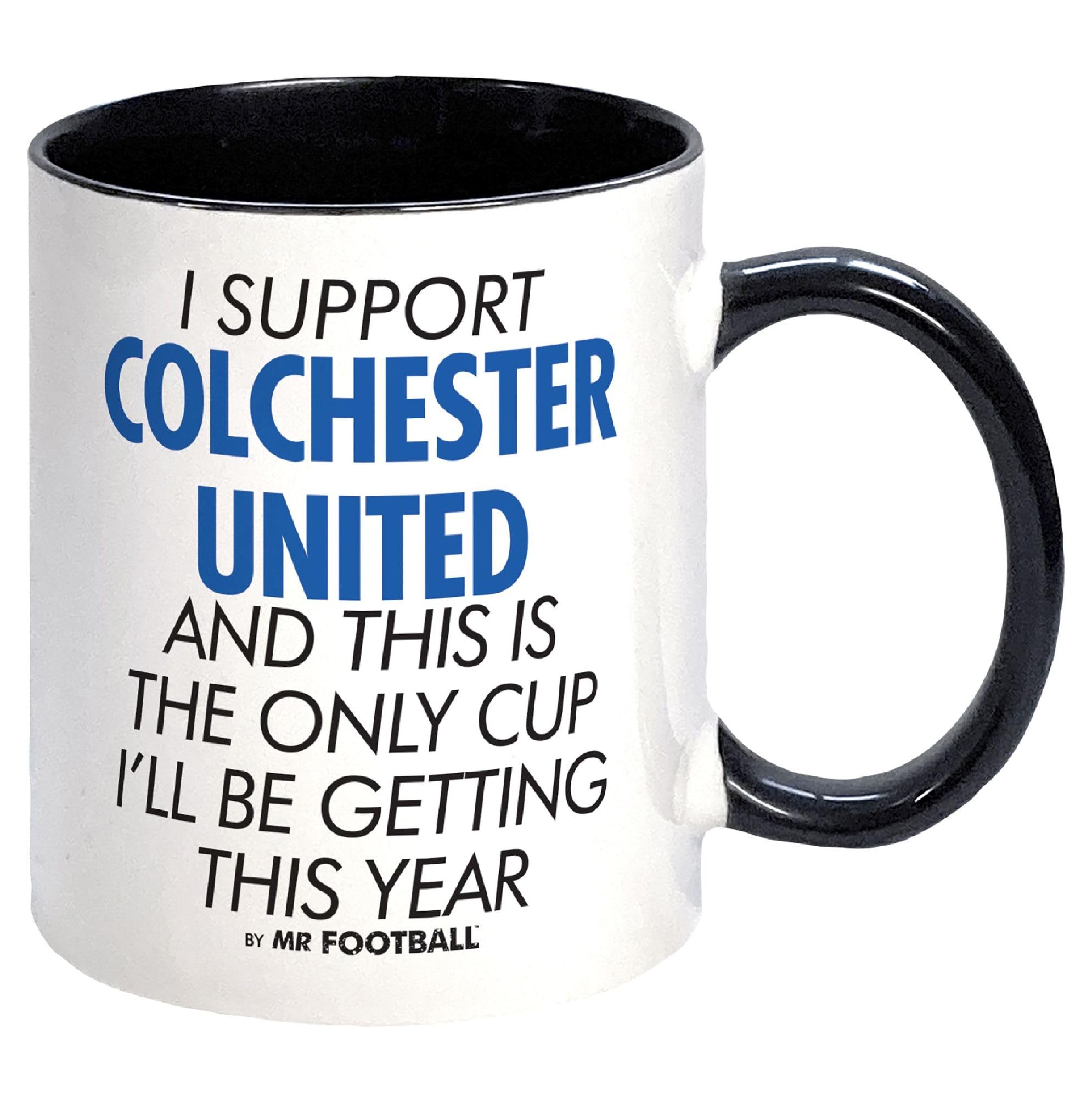 I Support Colchester United and This is only Cup -Gift Boxed Mug Present idea for Fan Supporter โ image 1