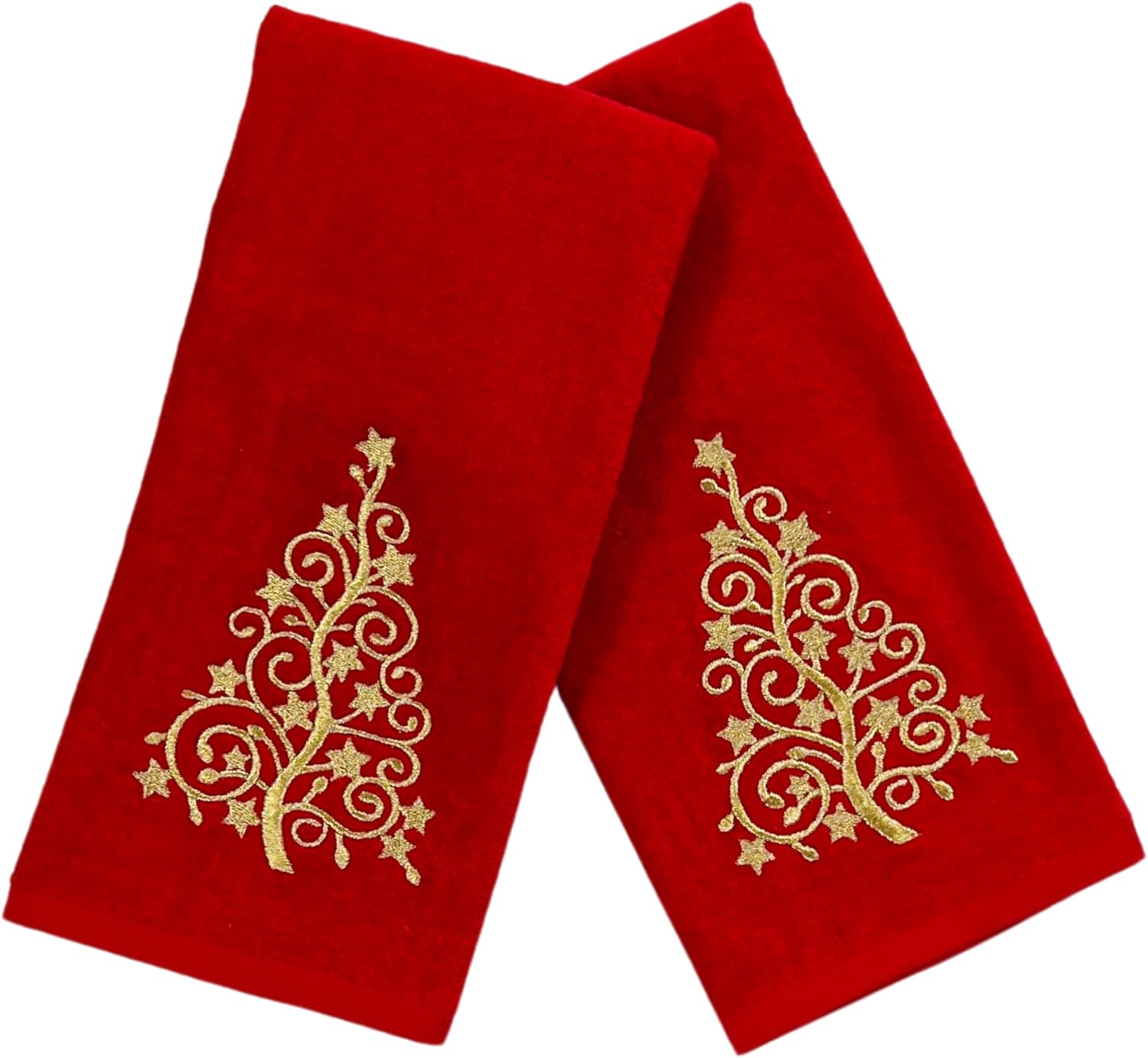 Serafina Home Holiday Christmas Bath Hand Towels