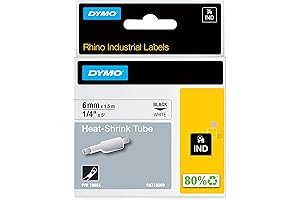 DYMO Rhino Heat Shrink Labels for Cable Management and Organization