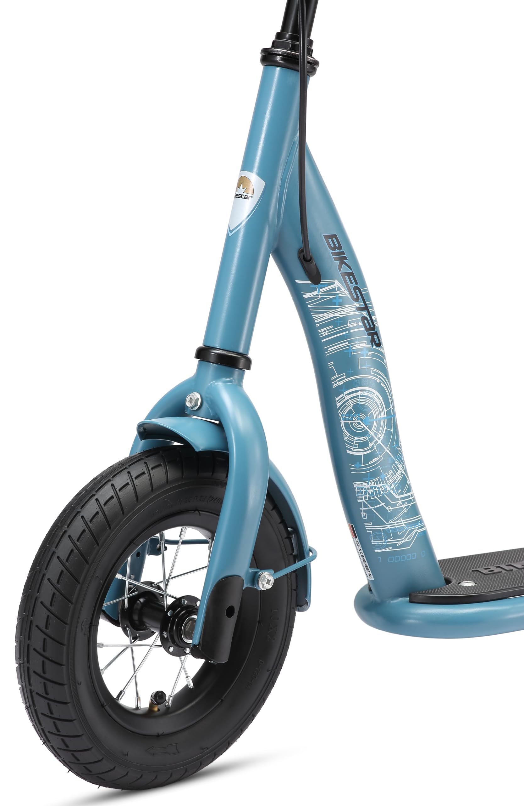 STAR SCOOTER Roller Kinderroller Tretroller Kickscooter mit Luftreifen für Jungen und Mädchen ab 4-5 Jahre | 10 Zoll Classic Kinder Scooter | Risikofrei Testen