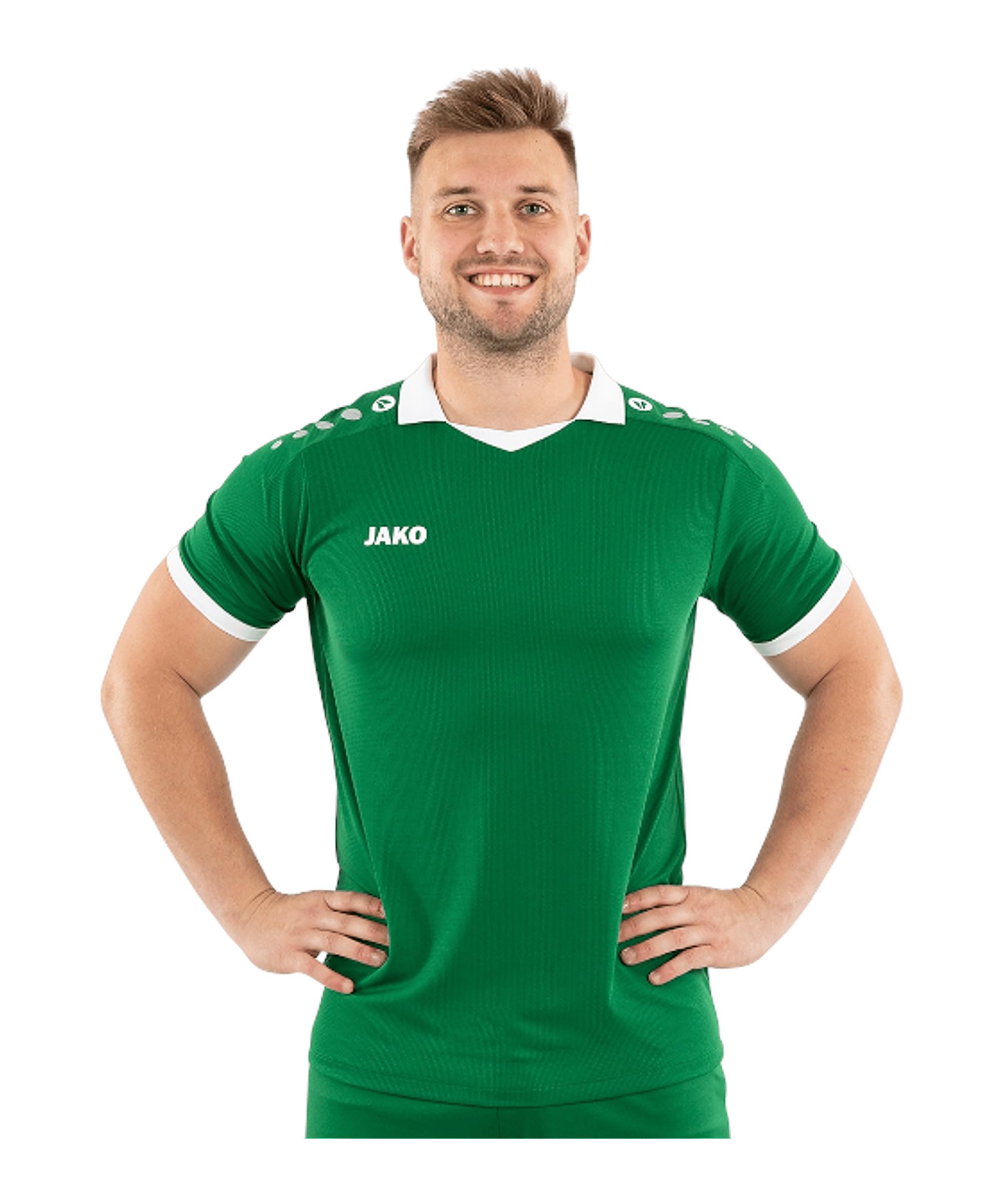 JAKO Unisex Glory Short Sleeve Jersey Green/White, M