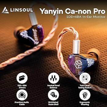 Amazon.com: Linsoul Yanyin Pro,1DD + 6BA in-Ear Monitor, HiFi Amazon.com: Linsoul Yanyin Pro,1DD + 6BA in-Ear Monitor, HiFi