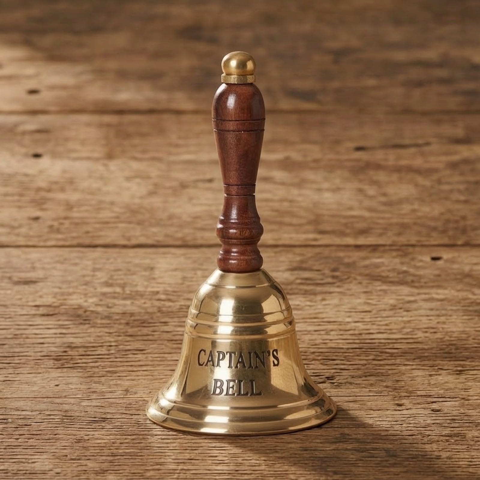 Colcolo Campana Llamada Clásica corativa, Campana Escritorio con Base, con Mango, para Mostrador, M