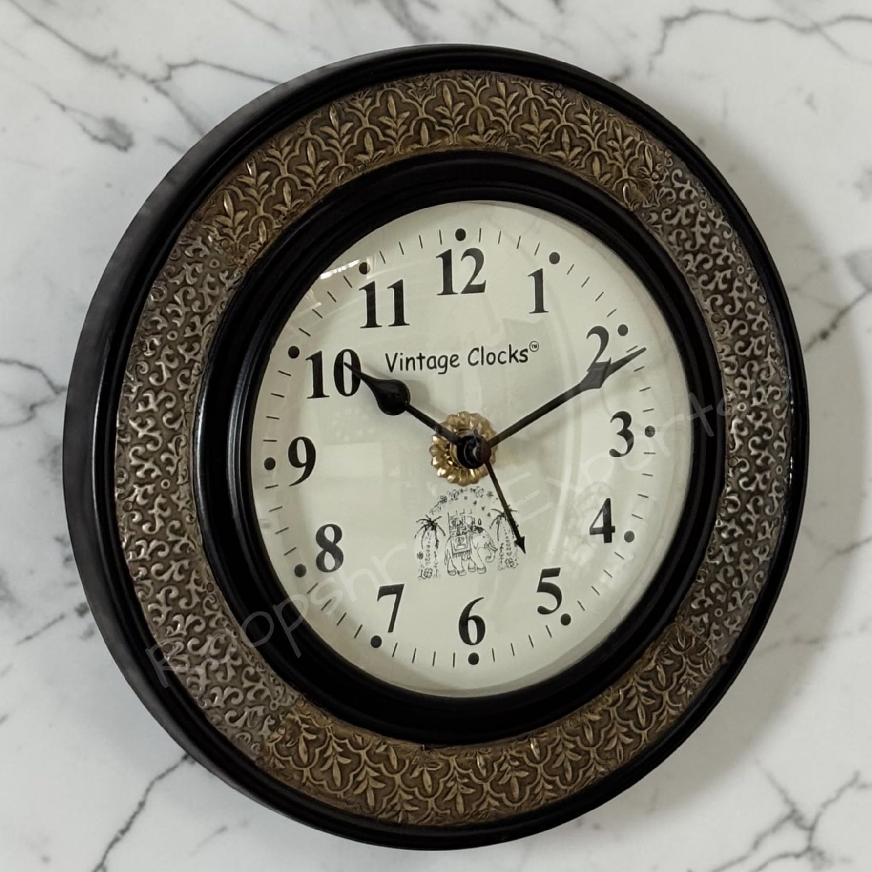 Vintage Clock Brass Handcrafted Wall Clock/One Year Warranty / 1623-10-H — Amazon image 8