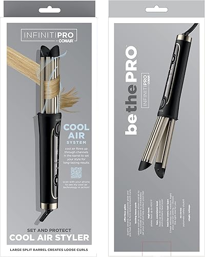 Miniatura 8 de INFINITIPRO by CONAIR - Rizador de pelo de cerámica herramienta de peinado de rizador de aire frío