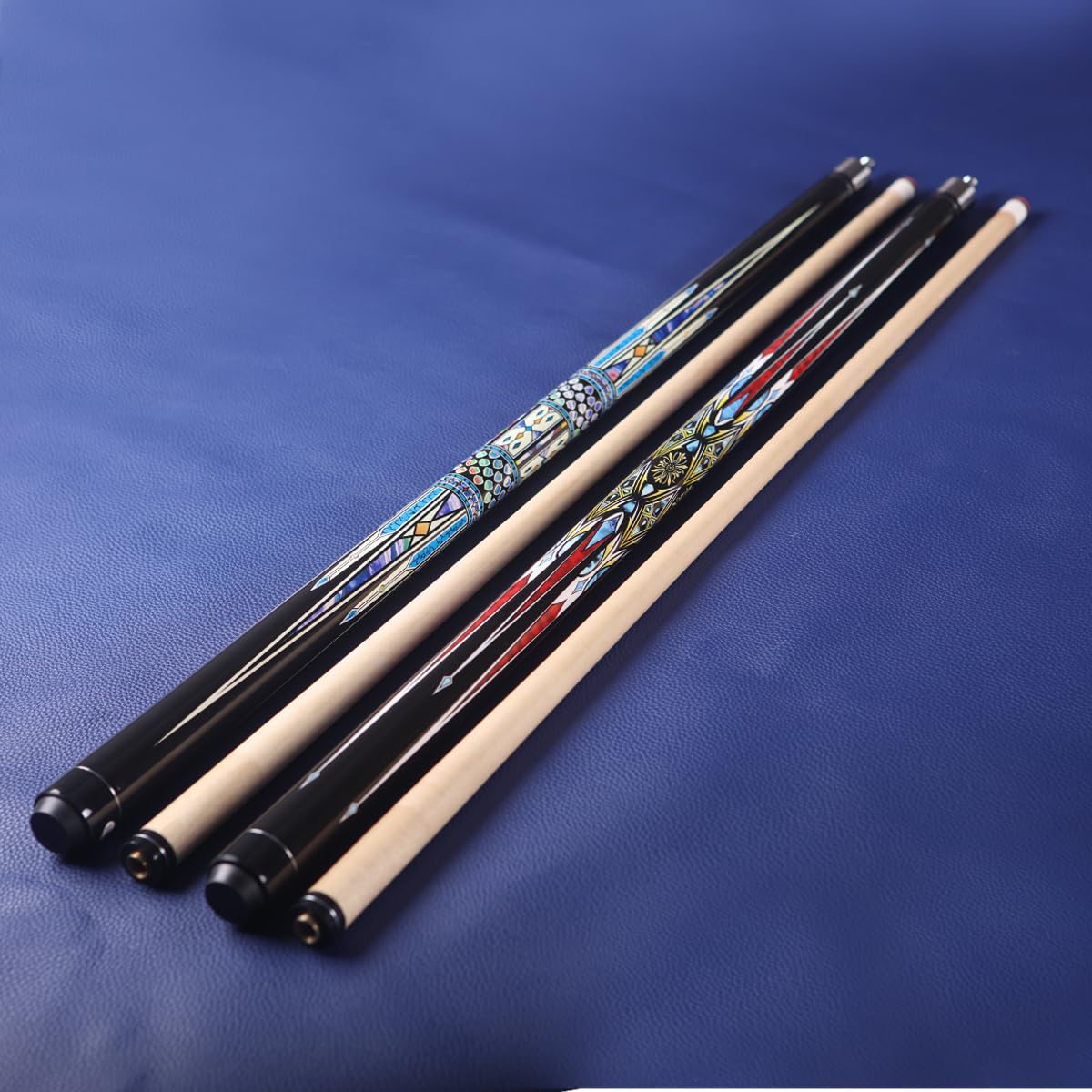 58 Inch13mm 19oz/20oz Maple Billiard Stick Pool Cue Set, Canadian Maple Professional Billiard Pool Cue Stick Set, Billiard Cue Stick