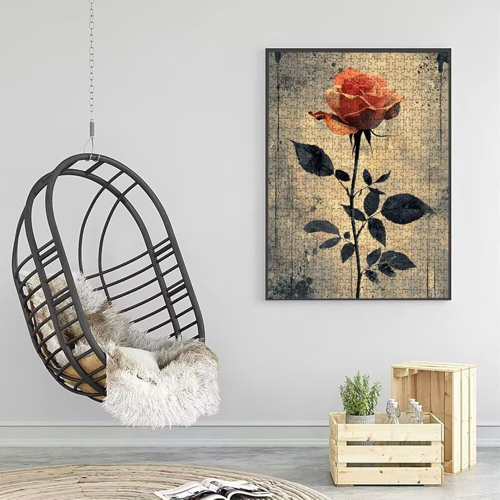 Puzzle 6000 Pezzi, Rose Retro 3D Puzzle per Adulti Impegnativo, Educa Puzzles Artistico, Divertente E Stimolante Puzzles Decorativo per La Famiglia, Regalo e Decorazione Pareti DX0YL6-665