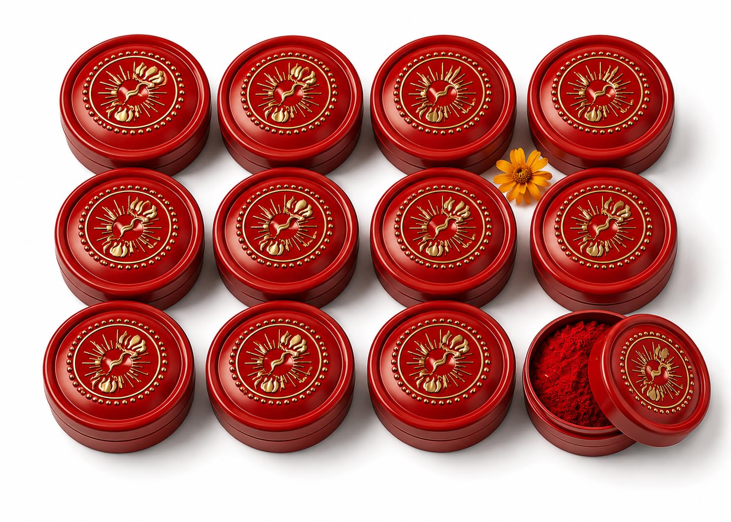 Sriwas Bengali Red Sindoor for Women | Herbal & Chemical Free Kumkum Powder for Puja, Tilak & Suhaag | No Lead & No Mercury | Long Lasting Traditional Sindoor | 40g (Set of 12)-picture-55