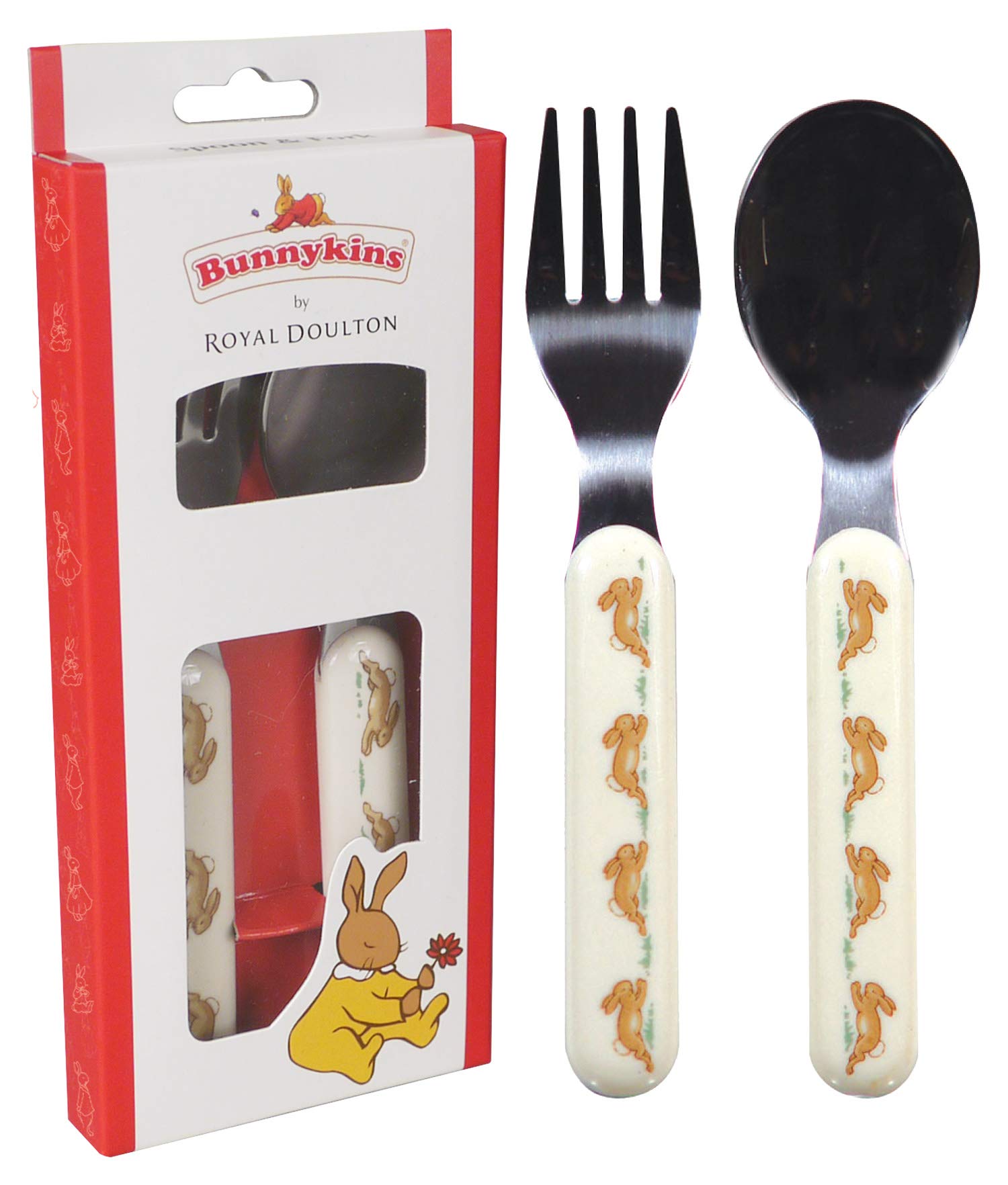 Bunnykins Running Rabbits Spoon & Fork Set : Great Gizmos: Amazon 