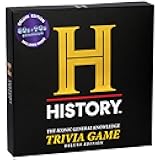 HISTORY Channel Trivia Board Game Deluxe Edition with 80s & 90s Expansion Pack - 2400 General Knowledge Questions - Christmas Stocking Stuffers Gift for Adults & Family in Pursuit of Trivial Knowledge
