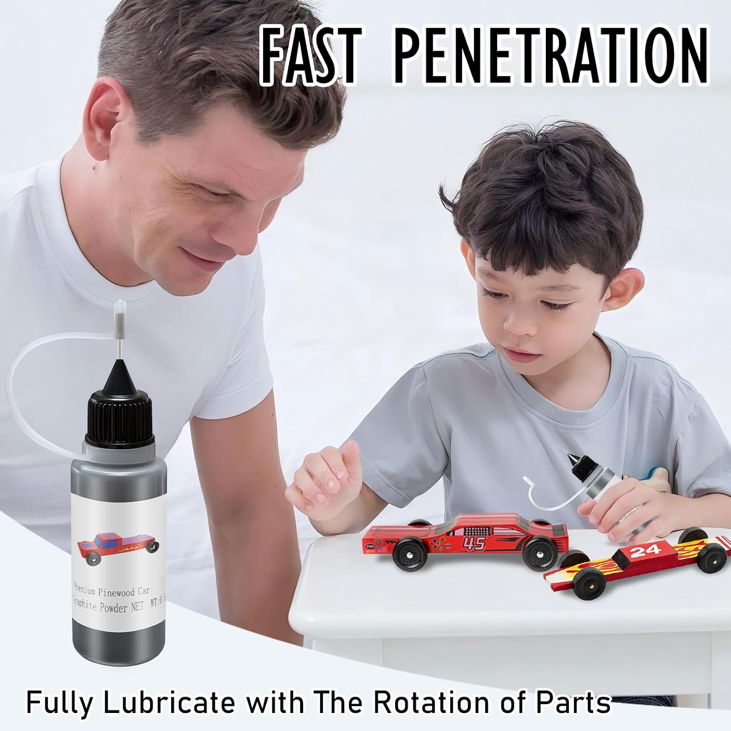 0.5OZ Graphite Lubricant, Dry Graphite Powder for Door Hinge,Lock