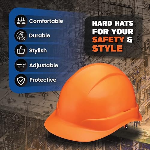 Miniatura 9 de Acerpal Cap Style Vented Hard Hat Gloss Finish Custom Design and Solid Color OSHA Hard Hats with 6-Point Suspension