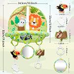Dr.Rapeti Jouet de siège de voiture bébé pour les voyages arrière face double côté Activité de voyage bébé Siège de voiture Divertissement Jouet Easy Drive Cadeau pour nouveau-né bébé 0-12 mois