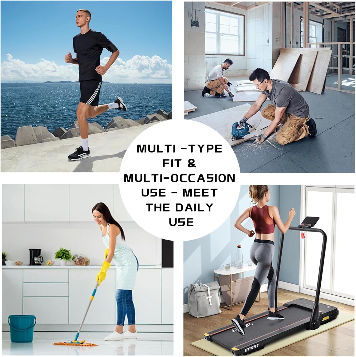 Plantar Fasciitis Insoles, Adjustable Arch Support Insoles with 4 Pairs Arch Support Inserts for Different Heights and Hardness of Left and Right Feet, Orthotic Insoles for Walking & Standing - Image 5