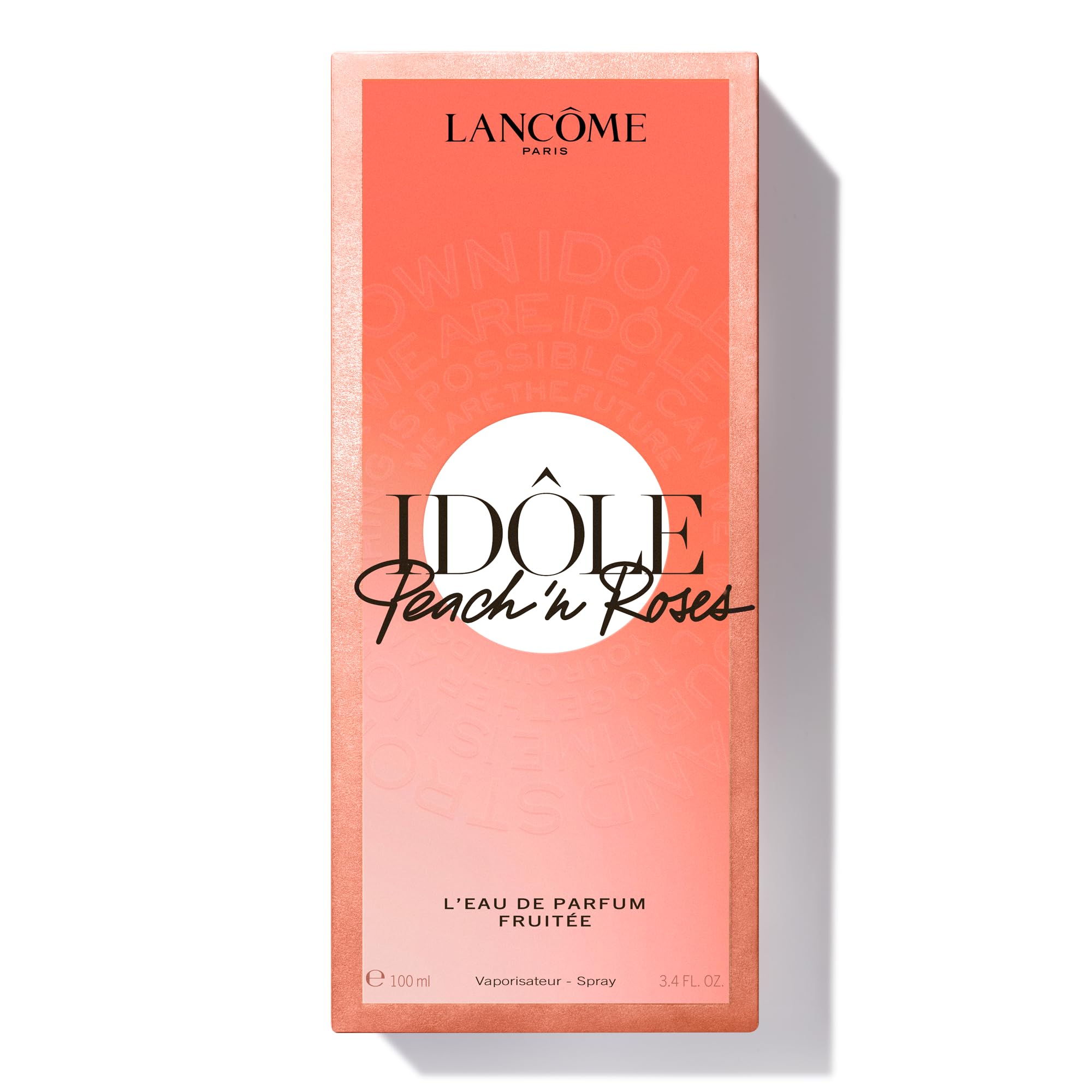 Lancôme Idôle Peach'N Roses Eau de Parfum, długo utrzymujący się owocowo-kwiatowy zapach damski z soczystą brzoskwinią i różą damasceńską, promienna świeżość i kobieca elegancja, luksusowy zapach, 100