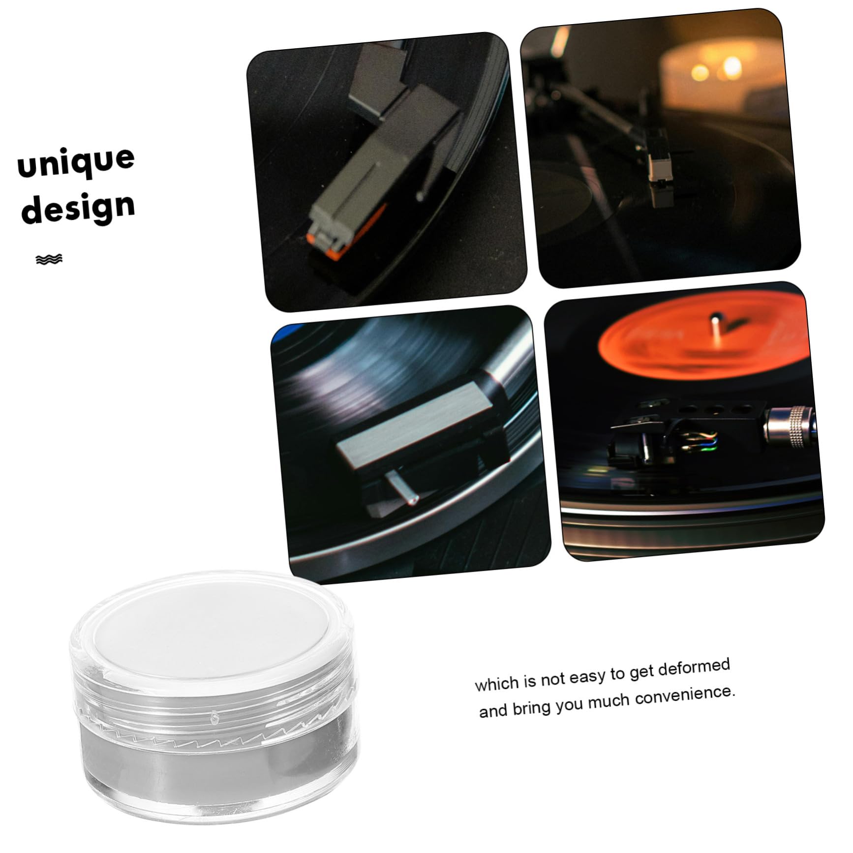 TOYANDONA 3pezzi Gel Per Pulizia Puntina Pulitore Antistatico Per Testine Di Lettura Accessorio Per Giradischi e Penne Touch Esperienza Audio Migliorata
