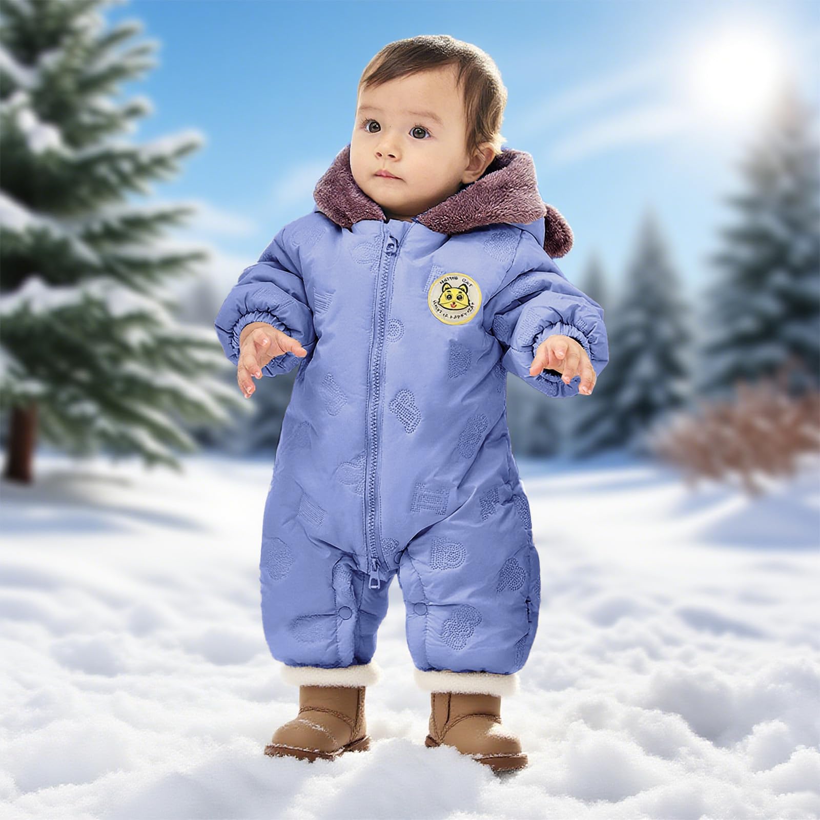 JiAmy C2-tz-pf08904 Abiti da neve per bambini Unisex - Bimbi 0-24