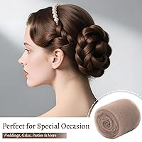 Vista 5 de 70 bultos de pelo Updo de 5 pulgadas, kit de inserción de volumen accesorios con 20 alfileres, 20 pines en forma de U, 2 clips de pico de pato, 3