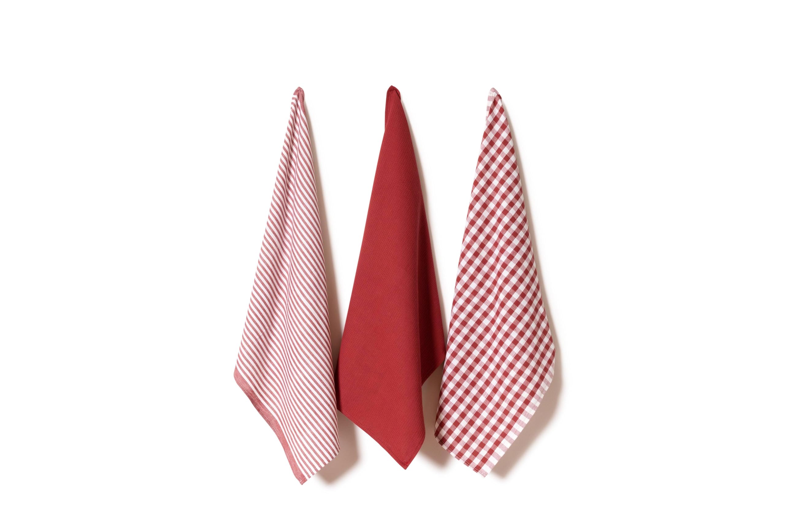 8 Strofinacci Da Cucina A Righe In Cotone 100% - Altamente Assorbenti, 40x71 Cm, Multiuso - 2