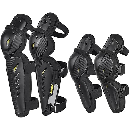 Motorcycle Protective Gear for Adults Hard Collision Avoidance Motocross Racing Knee Protector Shin Guards