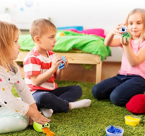 Miniatura 9 de Slime ups 3.2In Round Expression Stress Ball, Novelty Stress Relief Squeeze Toys, Tricky Play Fidget Toys, Vent Decompression Slime Ball Stress