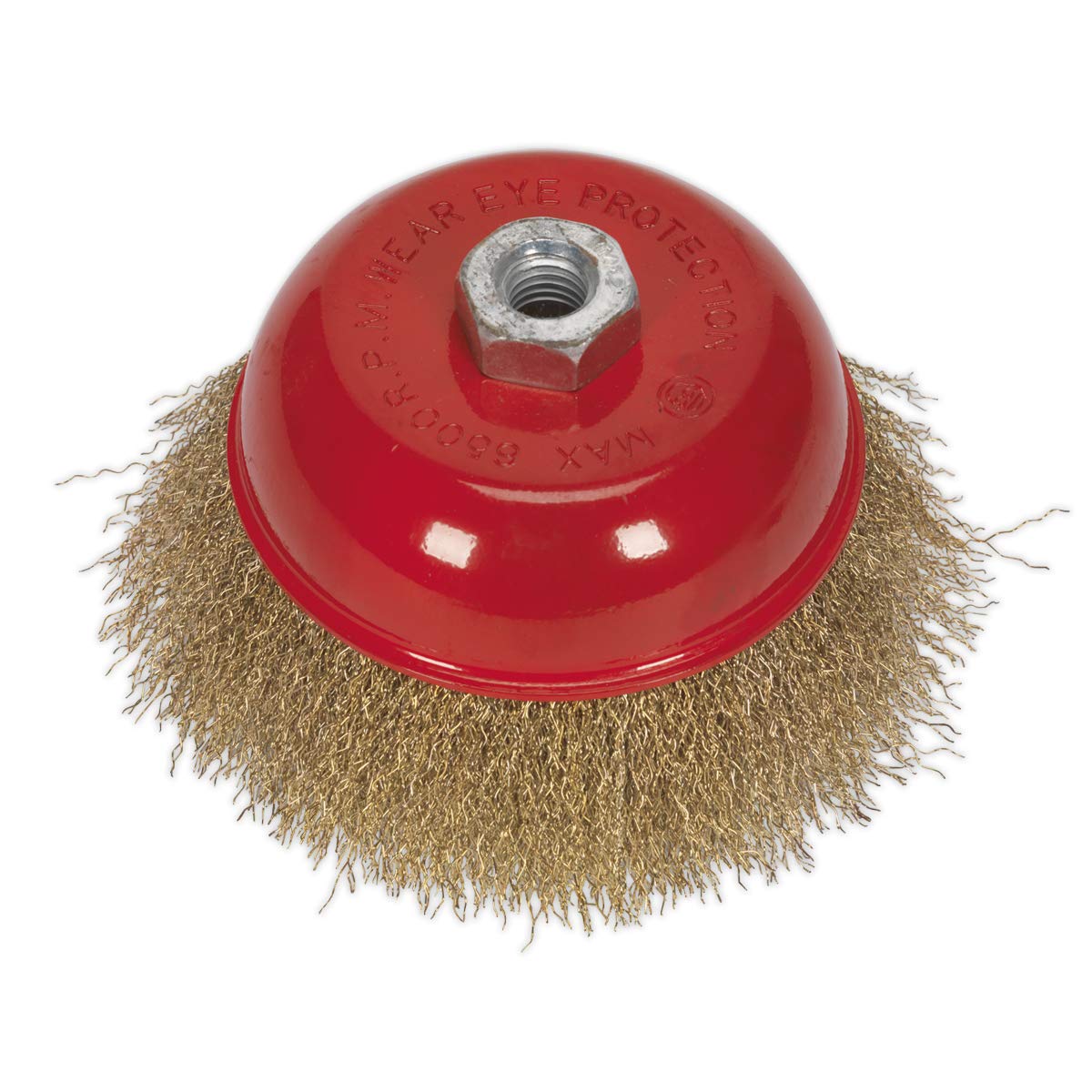 Sealey Cbc125 brosse coupe acier laitonné pour meuler sans rayer