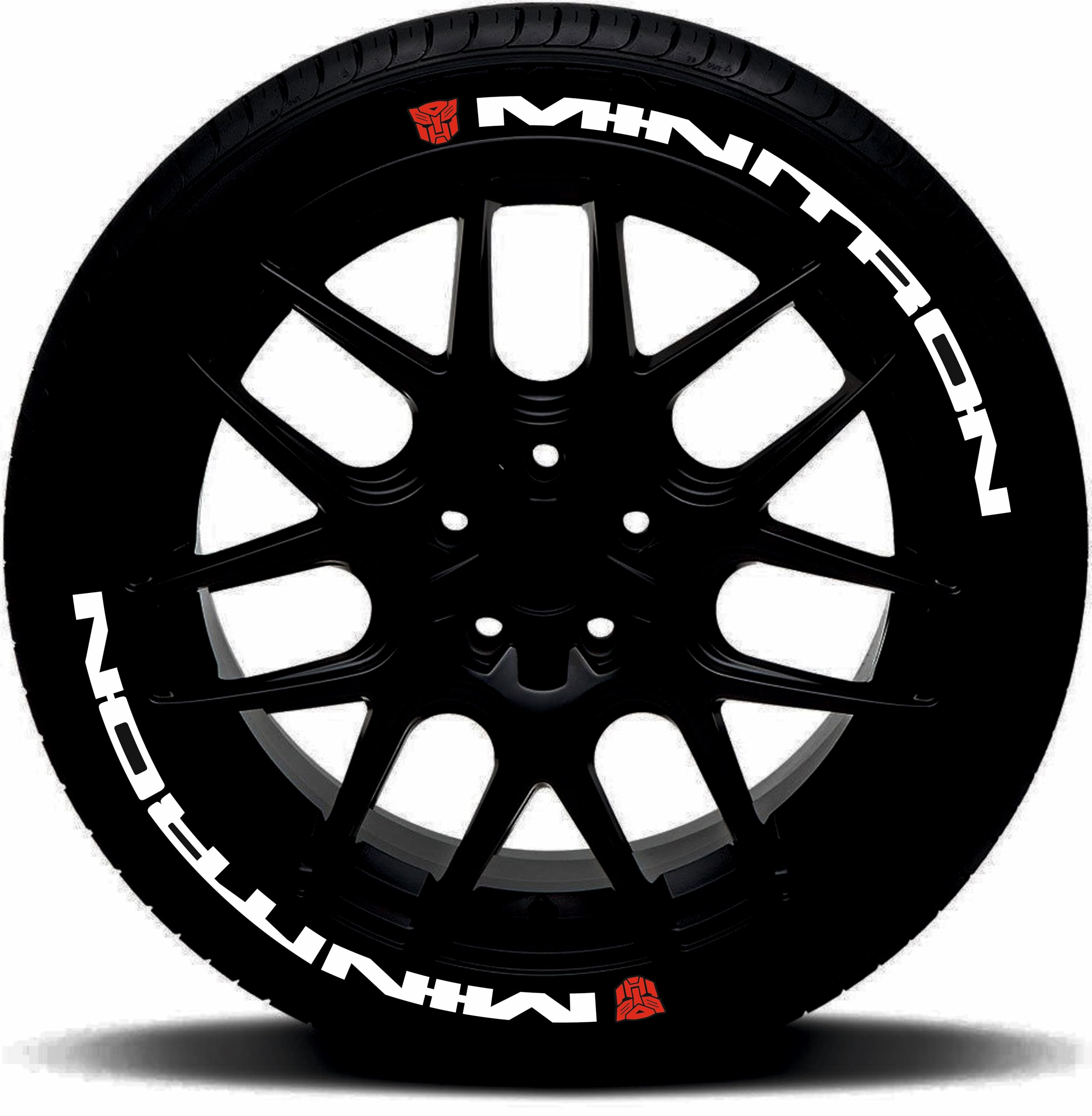 Tyre Tattoo 3D Premium & Unique Rubber Tyre Stickers (4 Tyres)_for Mini Cooper Cars