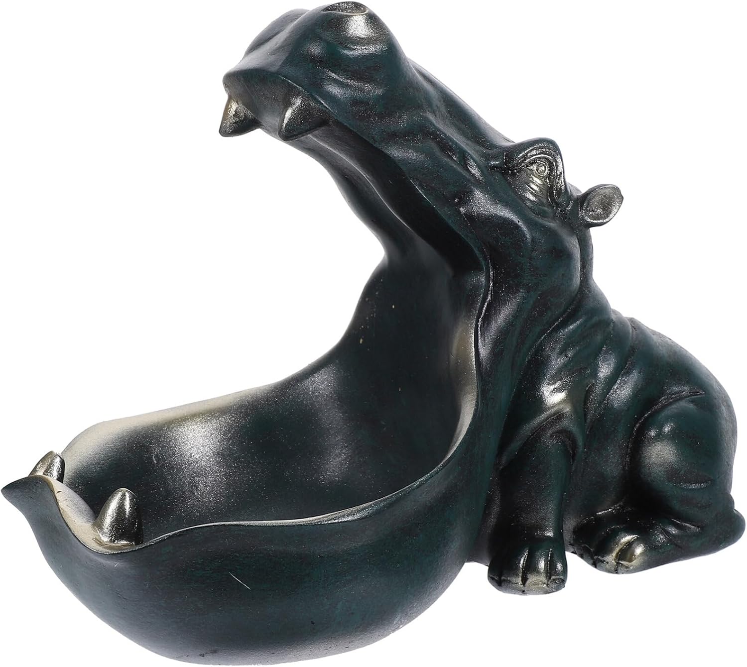 UPKOCH Resin Hippo Statue Hippopotamus Figurine Funny Candy