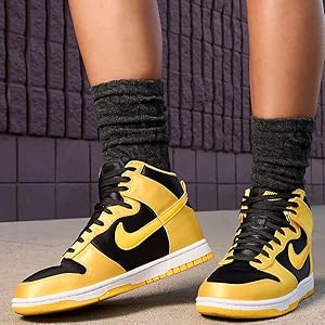 Amazon | [ナイキ] ダンク ハイ W DUNK HIGH ブラック/ホワイト/バー