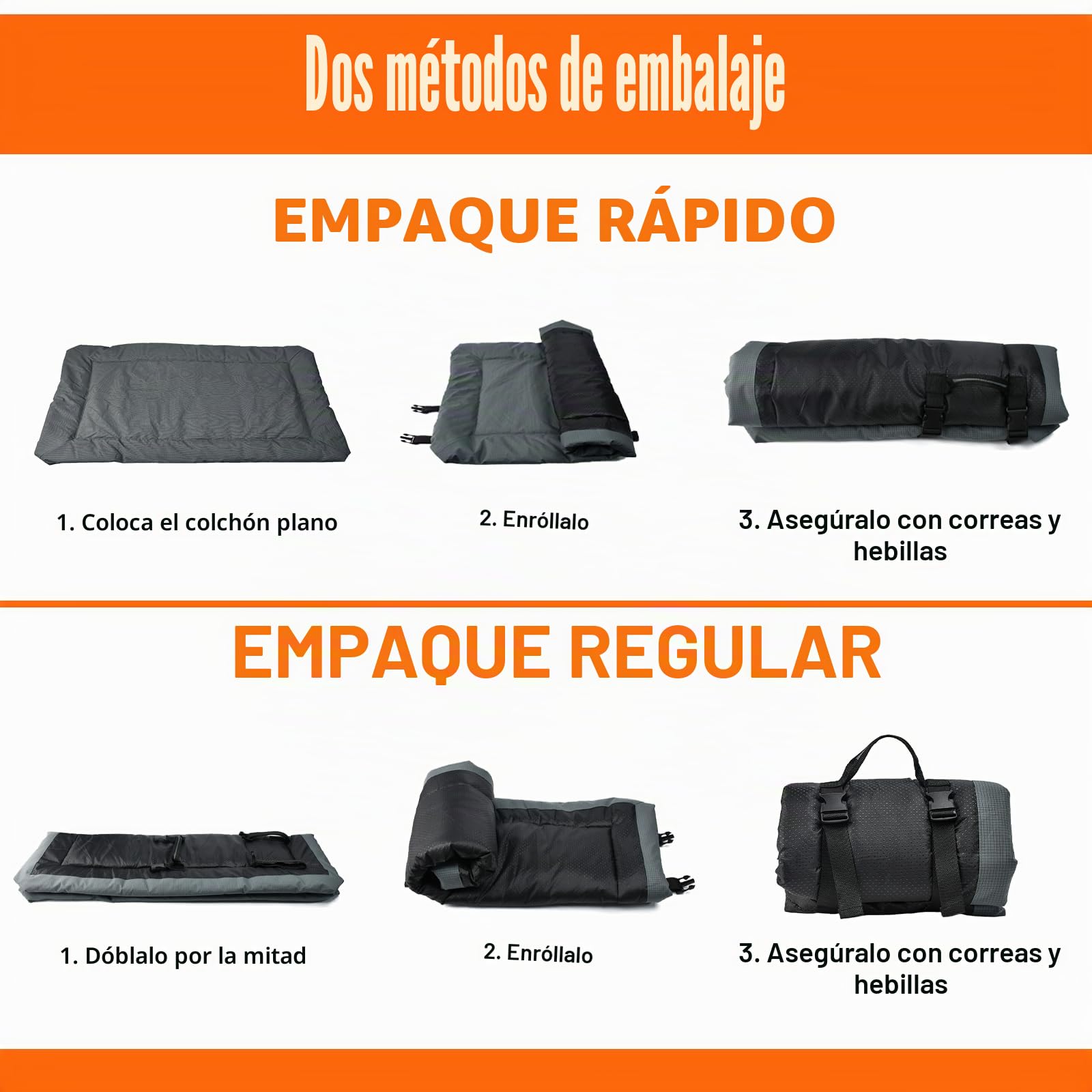 Cama Perro Mediano y Pequeño Antideslizante y Antiestres Colchon Perro Mediano Alfombra Perro Cama Perro Lavable Colchon Impermeable Dog Bed para Viajes, Camping, Exterior (Gris, 90x60 cm)